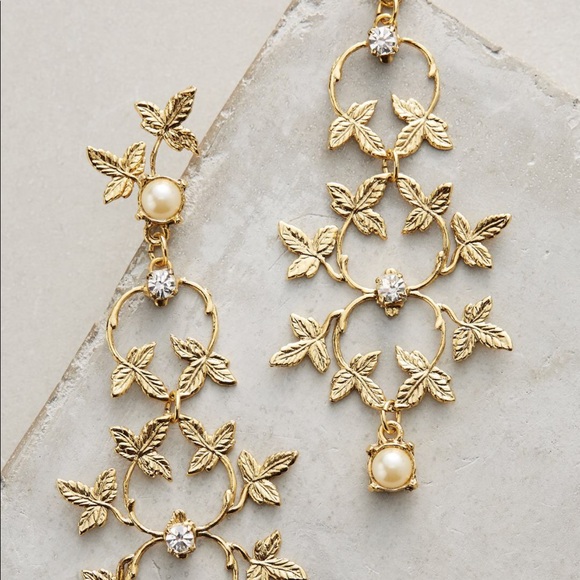 Anthropologie Jewelry - Anthropologie Trellis Statement Earrings